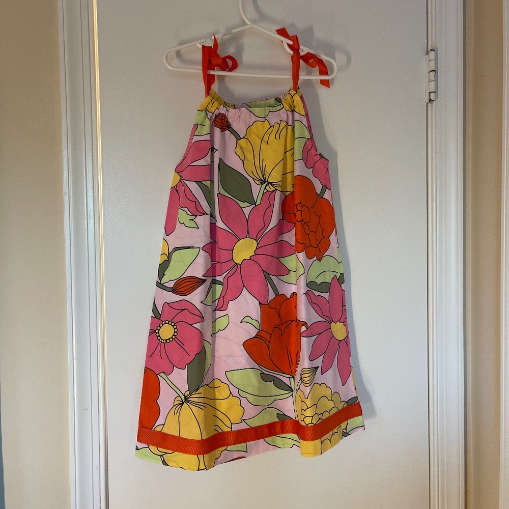 Hanna Andersson summer dress with tie bows
